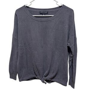 Barefoot Dreams Charcoal Gray Cozychic Ultra Light Slouchy Pullover Womens Small